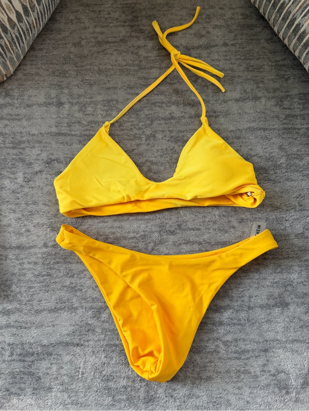 SHEIN Yellow Bikini, Size Small